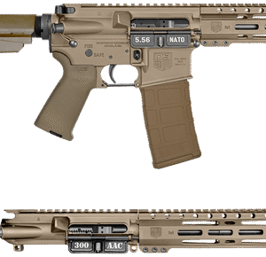 Diamondback DB15 Combo AR15 Pistol 5.56x45mm 7" Barrel/300 Blackout 10" Barrel, Flat Dark Earth, M-Lok Handguard, 30rd