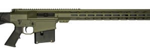 Great Lakes AR-10 7MM 24" SS Barrel, OD Green Cerakote Receiverl, Hogue Fixed Black Stock, 5 rd
