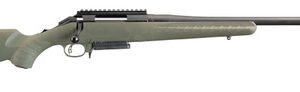 Ruger American Preator 6mm Creedmoor, 22" Threaded Barrel, Moss Green Stock, Black Rec, 3rd