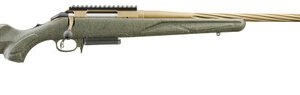 Ruger American Predator Gen 2 6mm Creedmoor, 22" Threaded Bronze Barrel, Green Splatter, 3rd