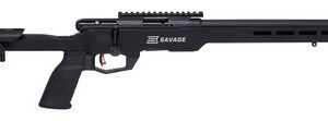 Savage B22 Magnum Precision, 22 WMR, 18" Threaded Barrel, Black Color, Black MDT Chassis, 10Rd, Detachable Box Magazine, AccuTrigger