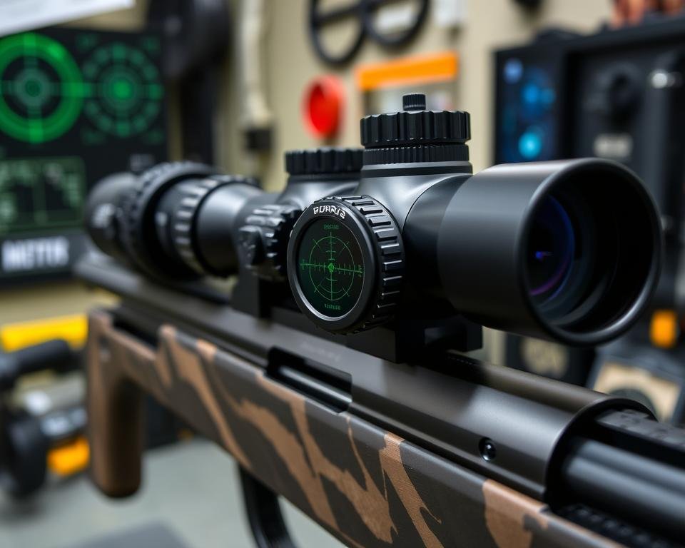 Burris Veracity PH smart rifle scope showing the digital display and app connectivity
