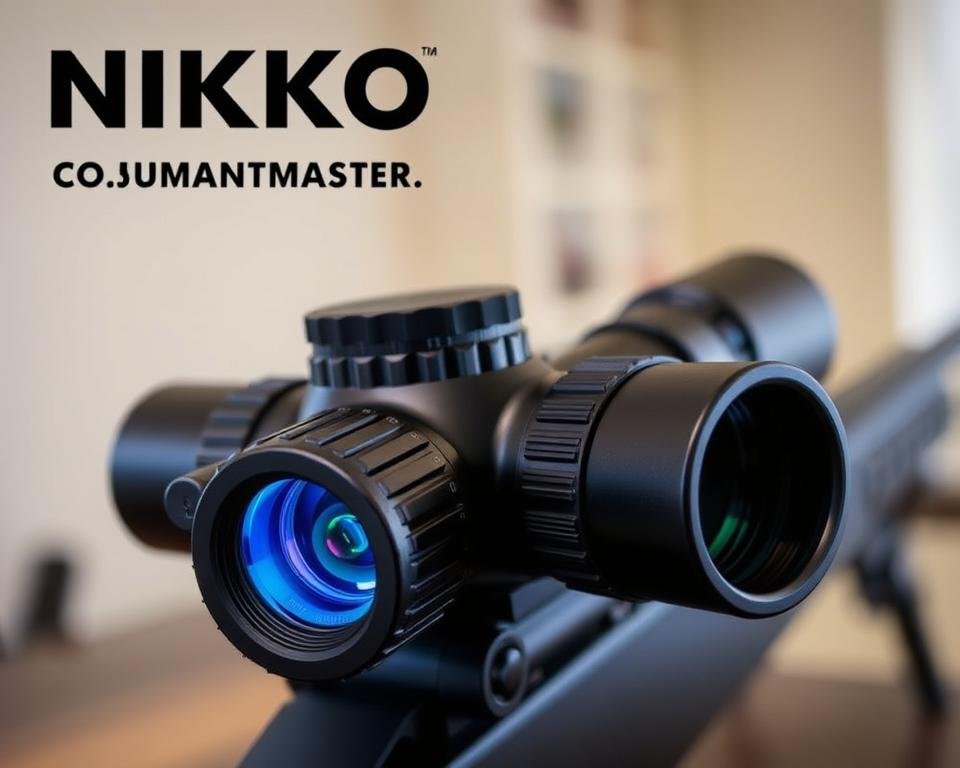 Nikko Sterling Mountmaster rifle scope showing the affordable quality and illuminated reticle