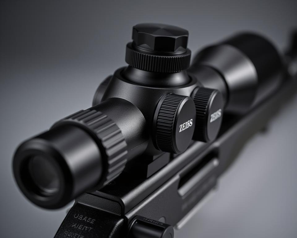 Zeiss Conquest V4 rifle scope showing the German engineering and precision optics